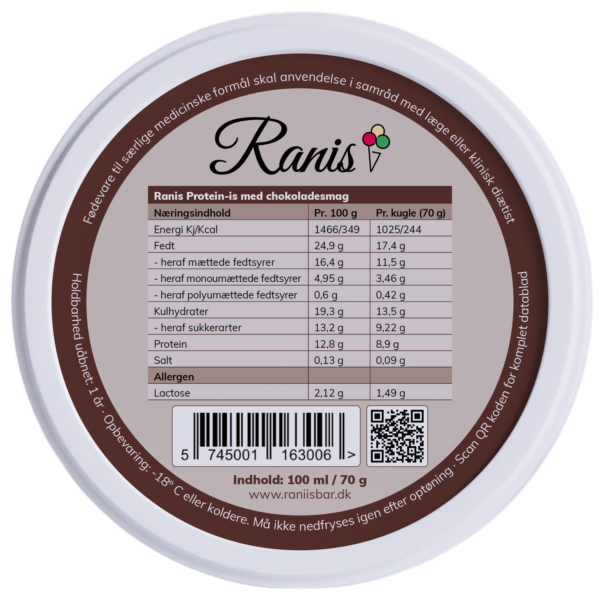 Rani's Chocolate Protein Ice Cream