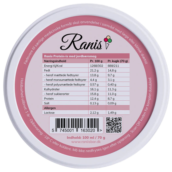Ranis Strawberry Protein Ice Cream